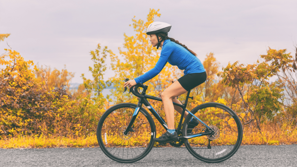 Cycling in Edmond, OK during fall